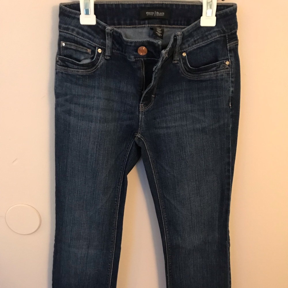 Black and white jeans